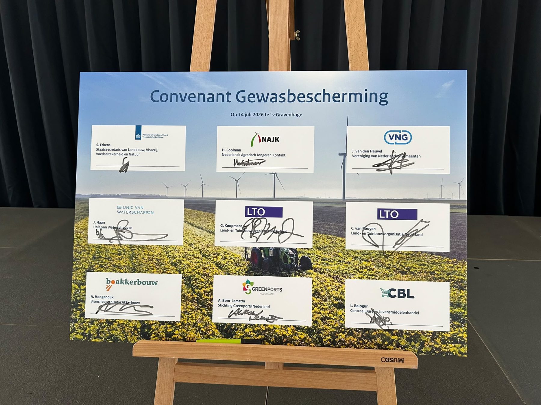 Convenant Toekomstbestendige Gewasbescherming ondertekend